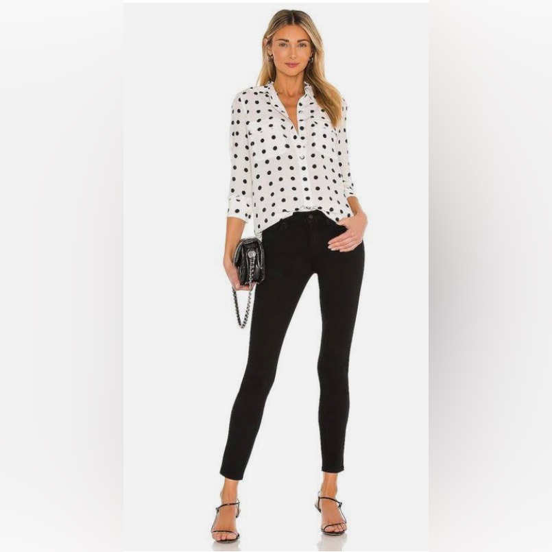 Paige Verdugo Ankle Skinny Black Jeans